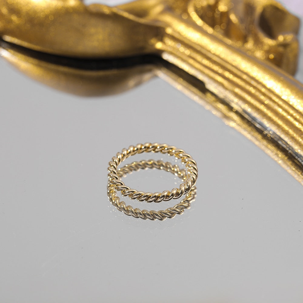 Twisted Rope Ring – Elevated The Label